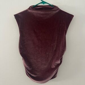 Target Velvet Sleeveless Blouse - Rich Purple